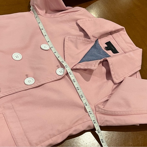 J.Crew Women’s Cotton Twill Double Breasted Peacoat Petal Pink Size 2 - Picture 13 of 16